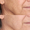 Antes y después de la aplicación de la crema hidratante Perricone MD Face Finishing & Firming Moisturizer con SFP30