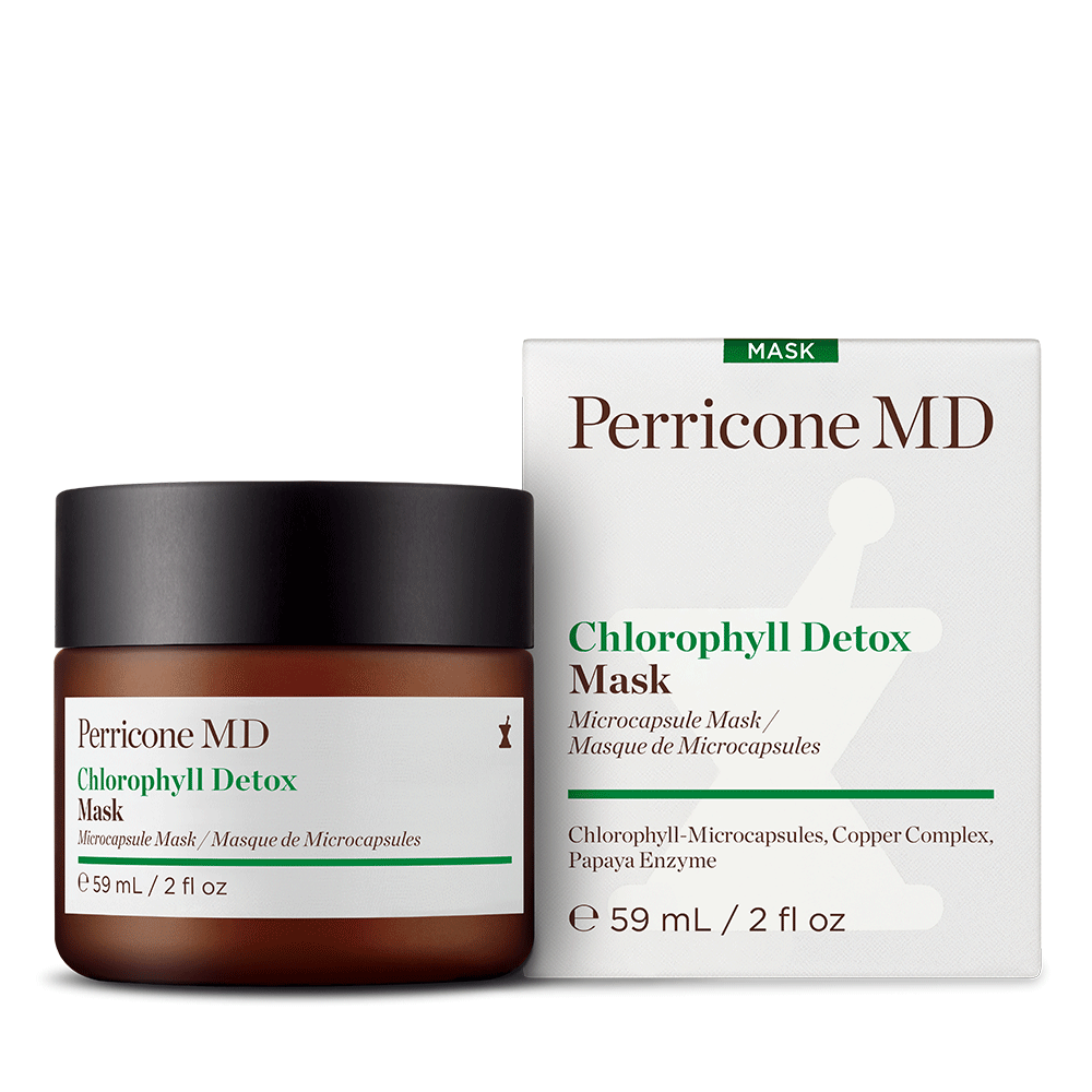 Una mascarilla desintoxicante con clorofila de Perricone MD. Resalta su poder desintoxicante y purificador.