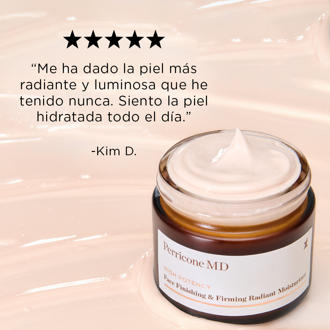 Reseñas de la nueva Perricone MD High Potency Face Finishing & Firming Radiant Moisturizer crema hidratante con DMAE