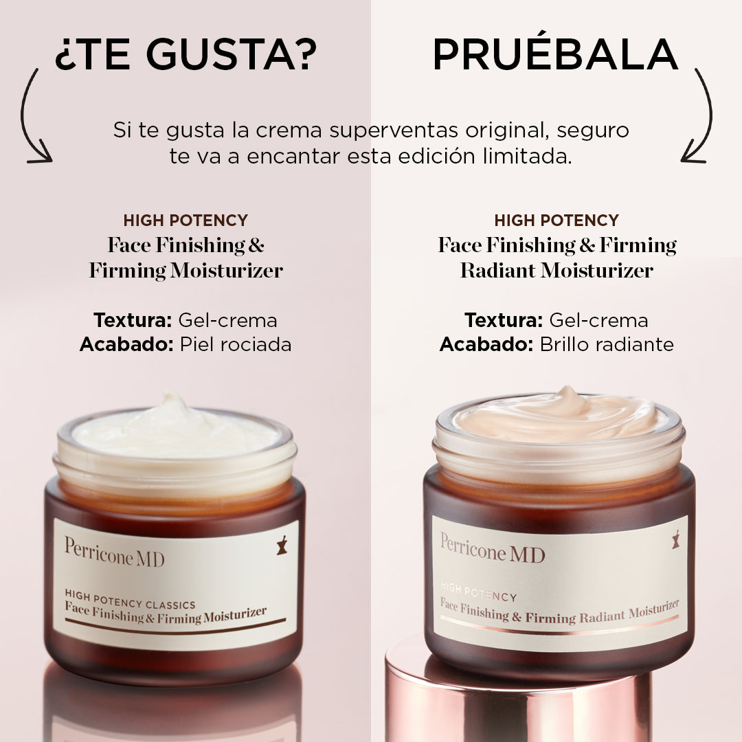 Prueba la nueva Perricone MD High Potency Face Finishing & Firming Radiant Moisturizer crema hidratante con DMAE