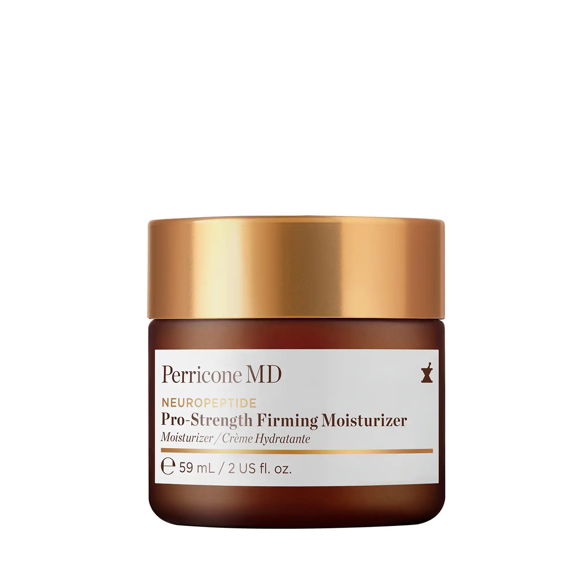 Tarro de Perricone MD Neuropeptide Pro-Strength Firming Moisturizer para mejorar firmeza, elasticidad y densidad de la piel.