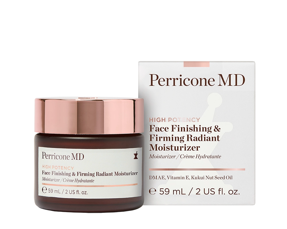 Perricone MD High Potency Face Finishing & Firming Radiant Moisturizer crema hidratante con DMAE con caja